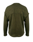 WAFFLE GREEN DONOT LONGSLEEVE