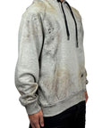 GREY SPRAYED HOODIE