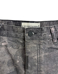 BLACK CAMOUFLAGE DENIM BAGGY
