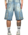 DOUBLE WORK SHORTS WHITE PAINT