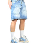 SHORTS BLUE CREAM COMPENSATION