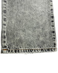 GREY DARK WASH CARGO BAGGY