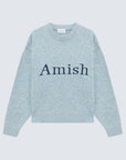CREW NECK MULINE DUST BLUE