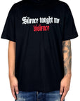 BLACK TEE SILENCE TAUGHT