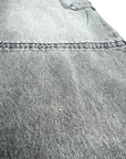 GREY DARK WASH CARGO BAGGY