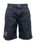 BLUE WASH SHORTS SAVANA EMBROIDERY