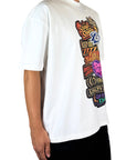 WHITE TEE MULTI-PATCH