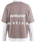 BEIGE DOUBLE SLEEVED POLO RUTHLESS
