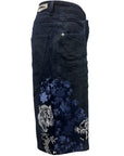 BLUE WASH SHORTS SAVANA EMBROIDERY