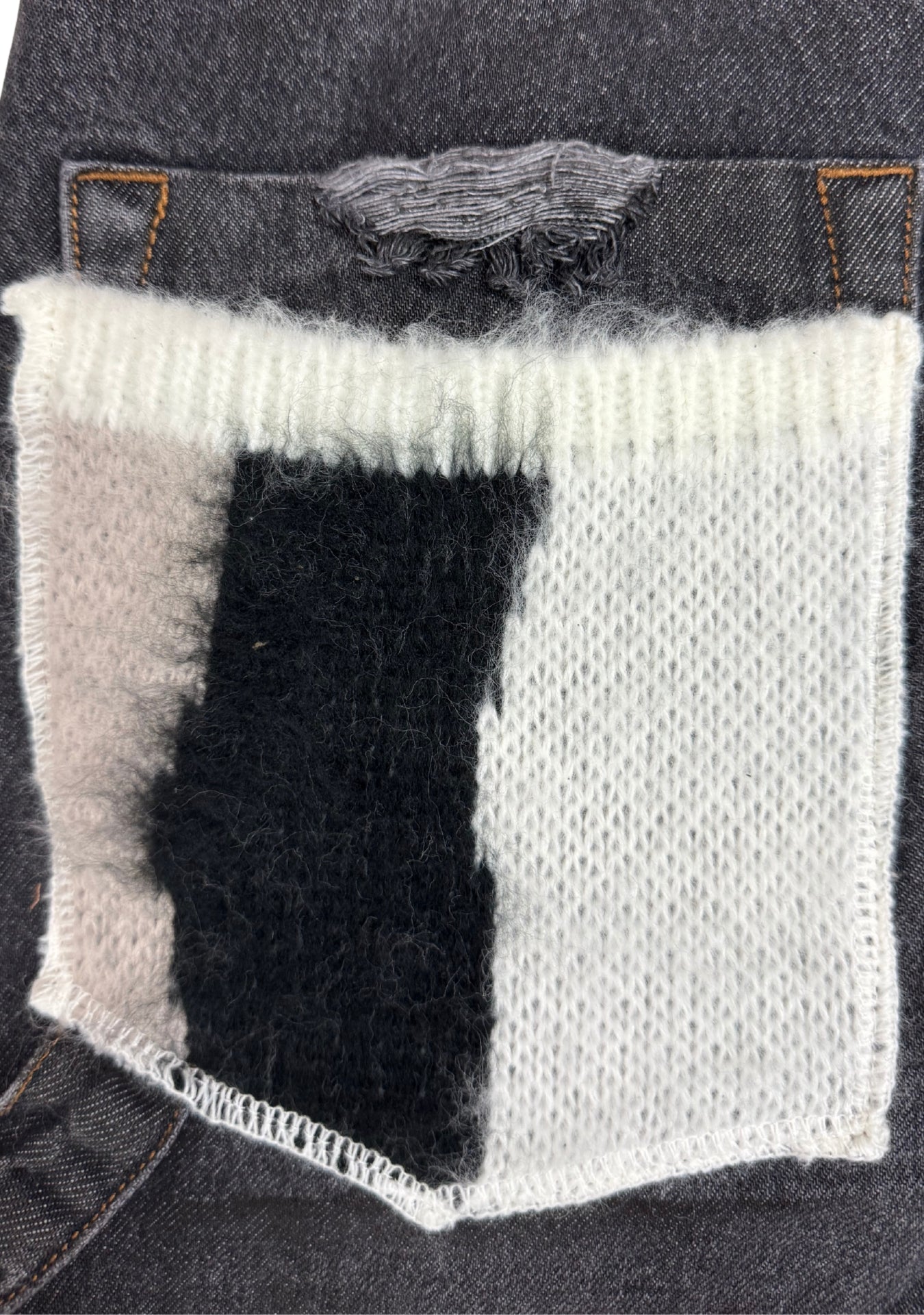 VERTICAL STRIPES PATCH BAGGY