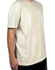 T-SHIRT IN JERSEY CON STAMPA AMISH 00 LASER CREMA