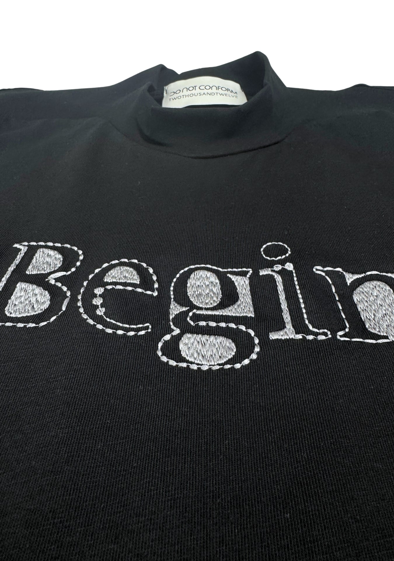 BEGIN BLACK TEE