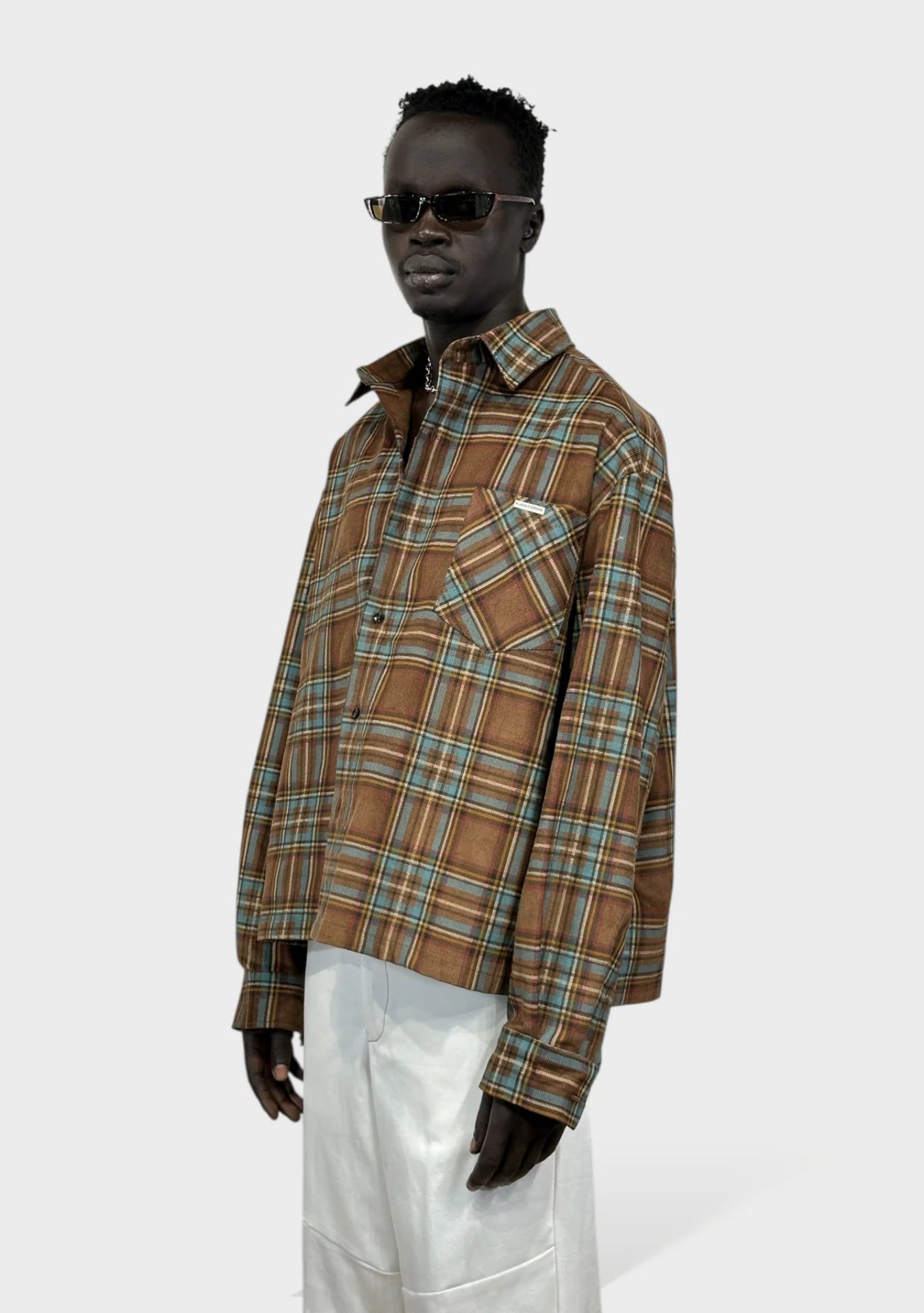 BROWN CHECK SHIRT