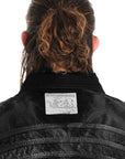 BLACK WAXED DENIM JACKET