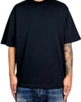 BLACK ZIPPED TEE