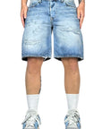 SHORTS BLUE CREAM COMPENSATION