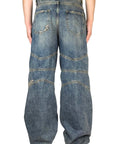 SAND BAGGY ABRASIONS DIAGONAL CUTS