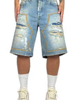 DOUBLE WORK SHORTS WHITE PAINT