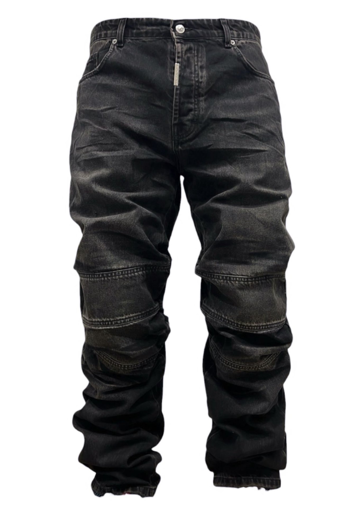 KNEE PROCESSING BLACK BAGGY