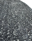 BLACK TEXTURED BOUCLE' DENIM PANTS