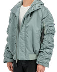 N-2B BASE UV OVERSIZED WINTER JACKET SILVER