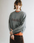 CREW NECK MULINE GREY