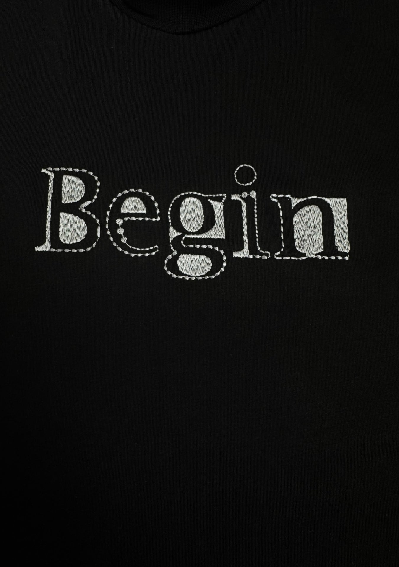 BEGIN BLACK TEE
