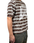 ACID STRIPES T-SHIRT RANCH BROWN