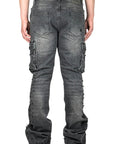 CRYSTALLIZED PEARL PANTS BLACK WASH