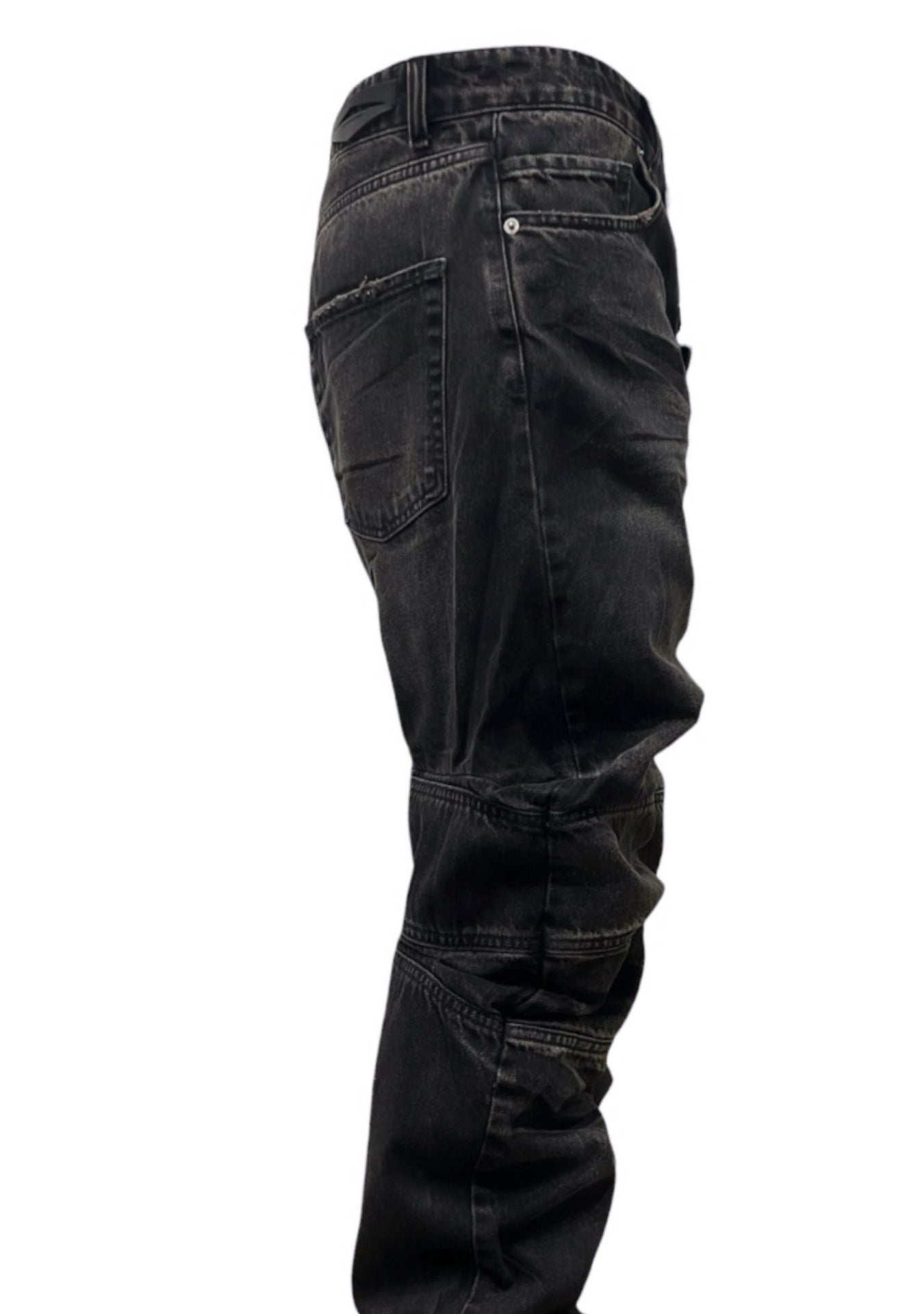 KNEE PROCESSING BLACK BAGGY