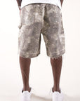 CRYSTALLIZED CAMO FADED SHORTS