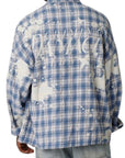 BLEACHED PLAID SHIRT