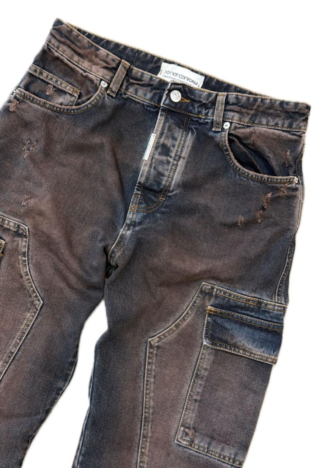 BAGGY CARGO WORKER SANDBLASTED BROWN