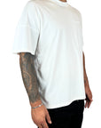 WHITE MERCERIZED BKCS TEE