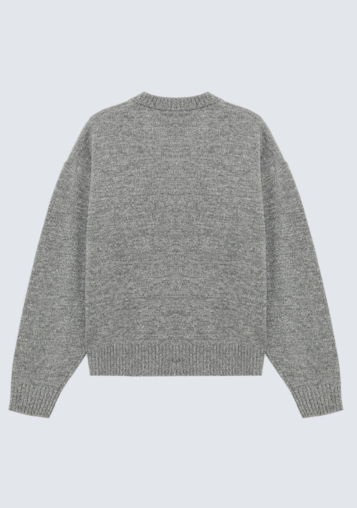 CREW NECK MULINE GREY