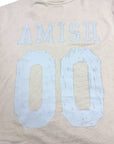 T-SHIRT IN JERSEY CON STAMPA AMISH 00 LASER CREMA