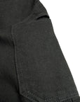 BLACK DOUBLE PENCE OVER PANTS