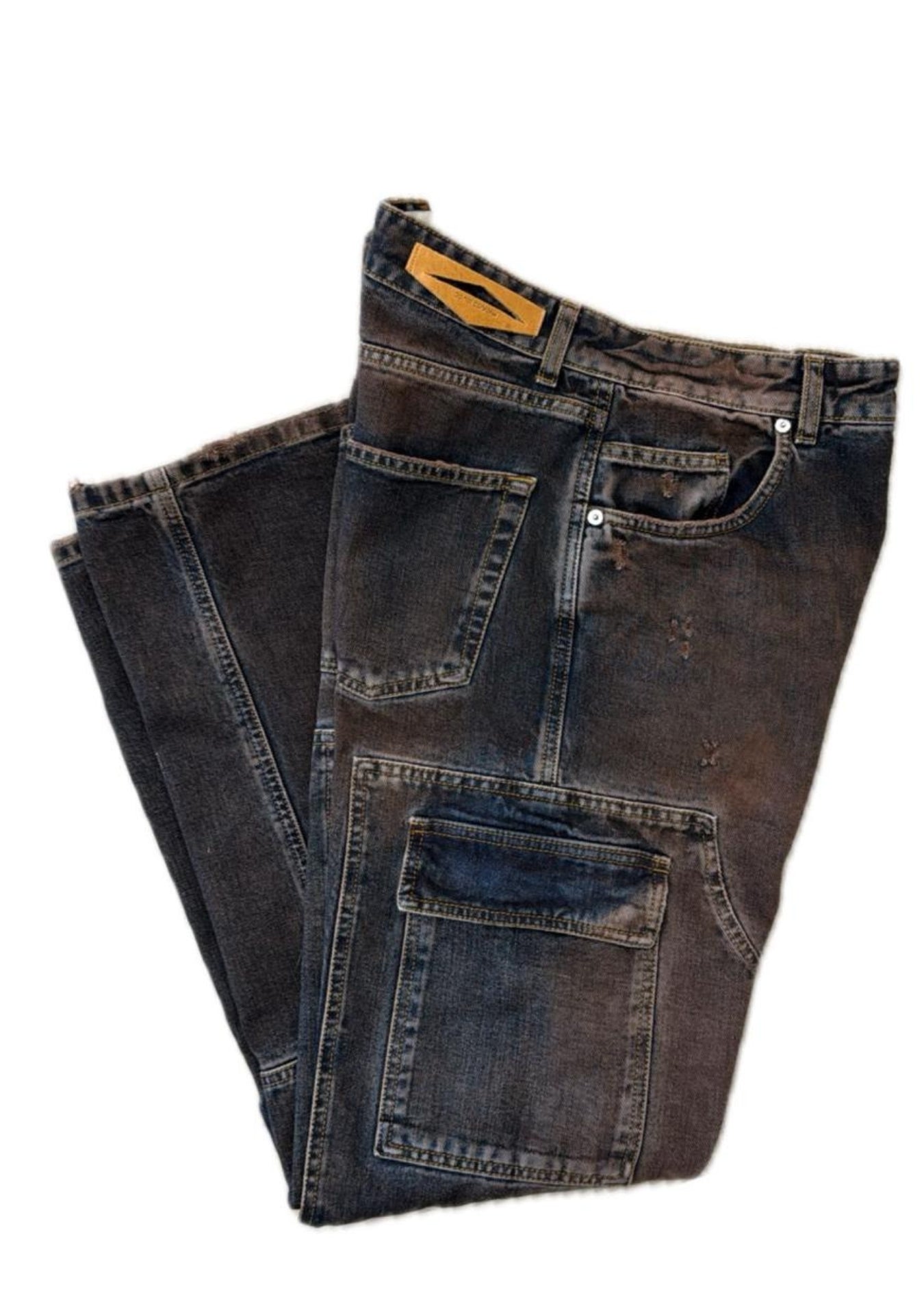 BAGGY CARGO WORKER SANDBLASTED BROWN