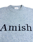 CREW NECK MULINE DUST BLUE
