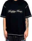 BLACK HAPPY HOUR TEE