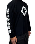 BLACK LONG SLEEVE PRINT ALL SIDES