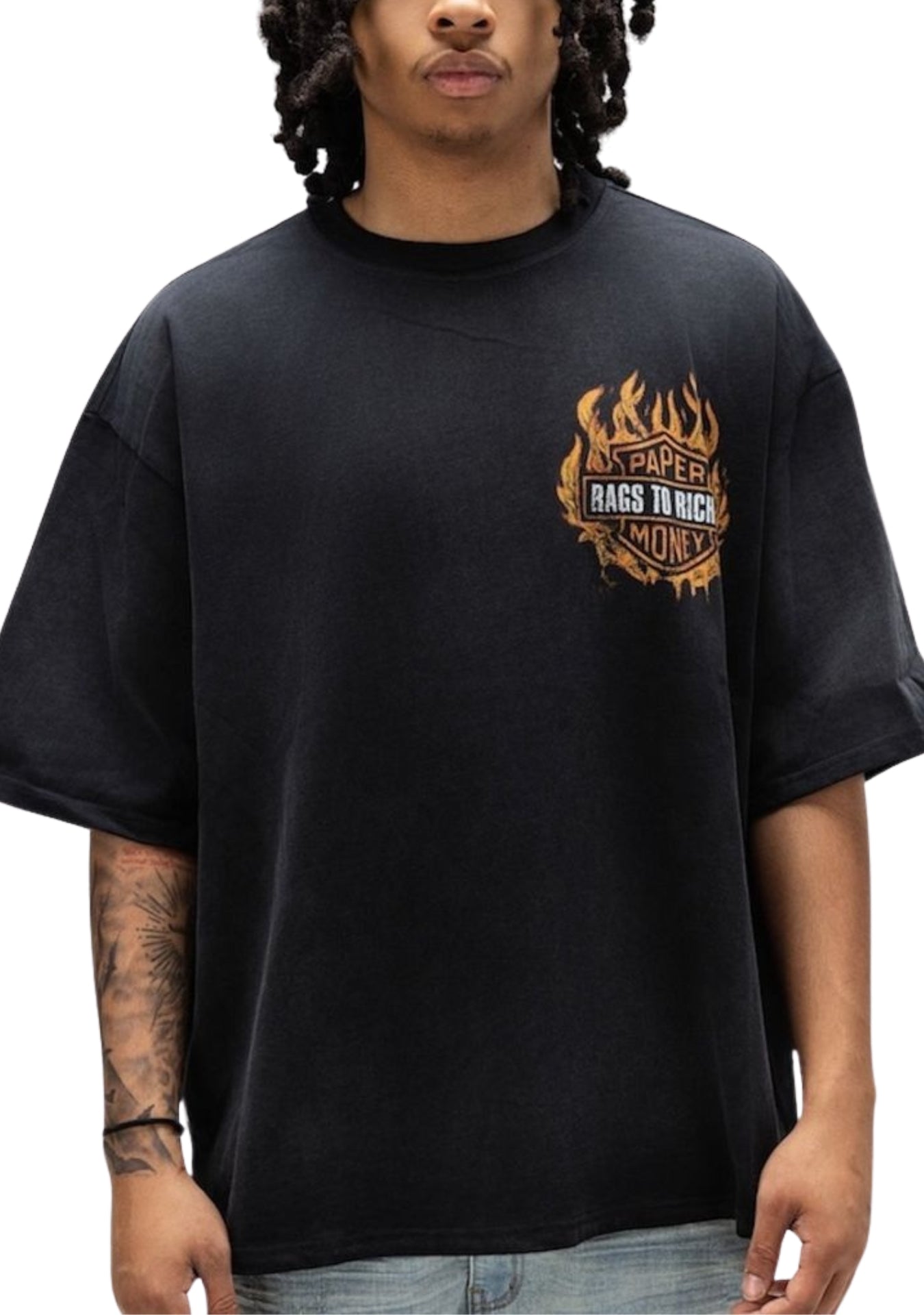 BURNOUT TEE BLACK
