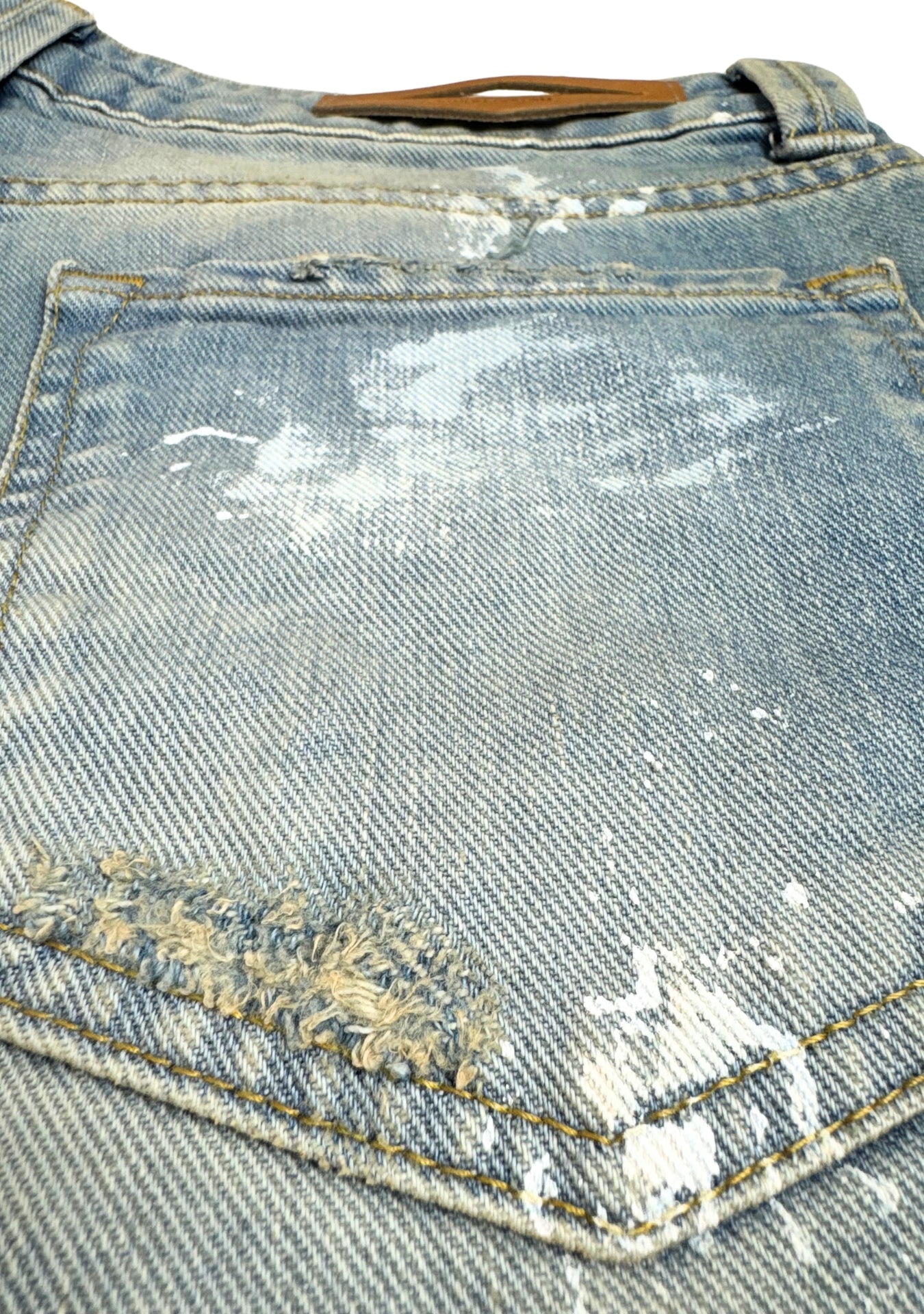 DOUBLE WORK SHORTS WHITE PAINT