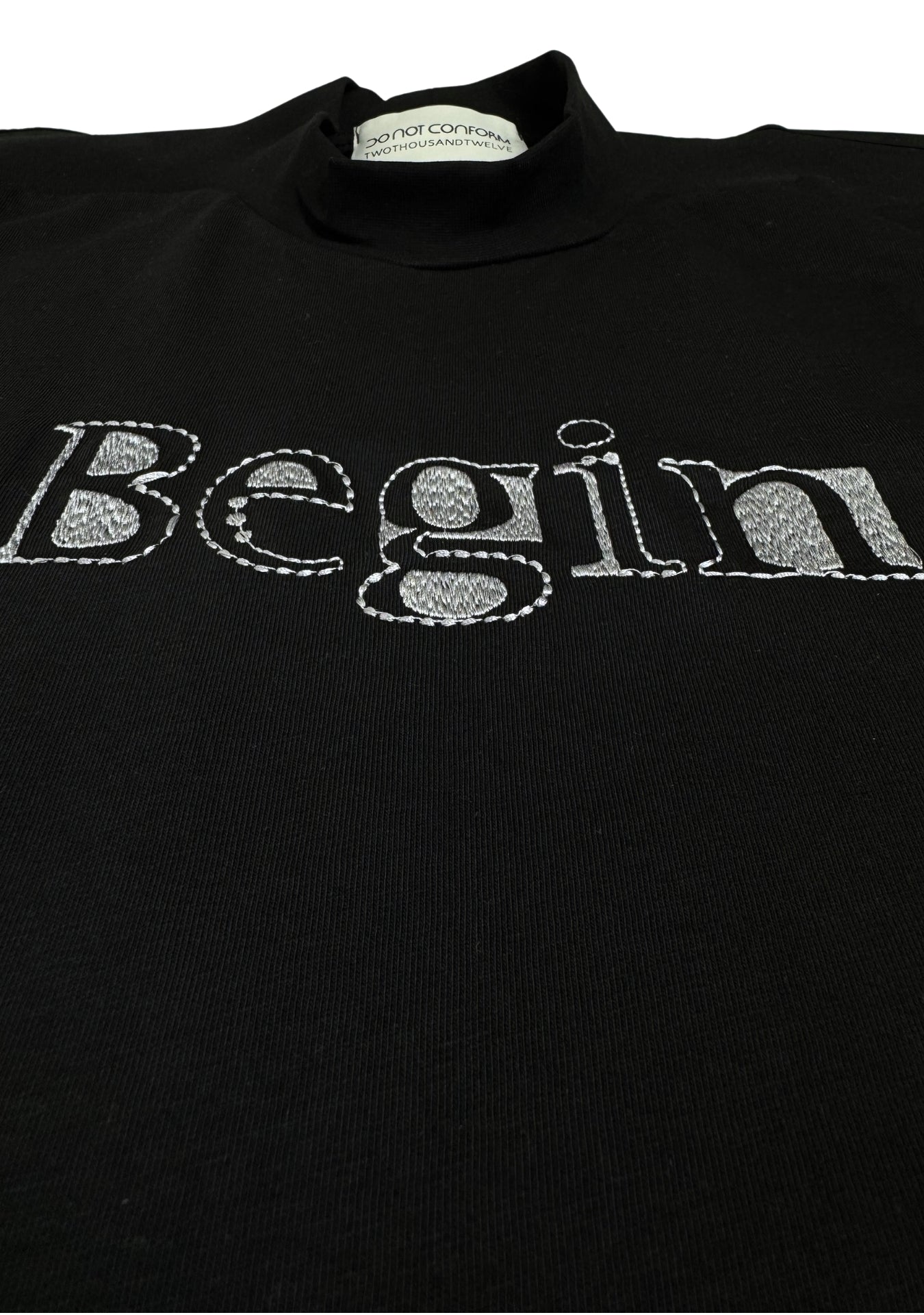 BEGIN BLACK TEE