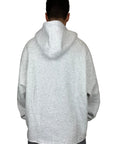 GREY HOODED TOPOUT WITHOUT RUFFLE