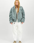 N-2B BASE UV OVERSIZED WINTER JACKET SILVER