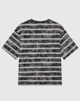 ACID STRIPES T-SHIRT STEEL GREY
