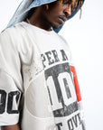 HEART OVER GREED PANEL SHIRT GREY