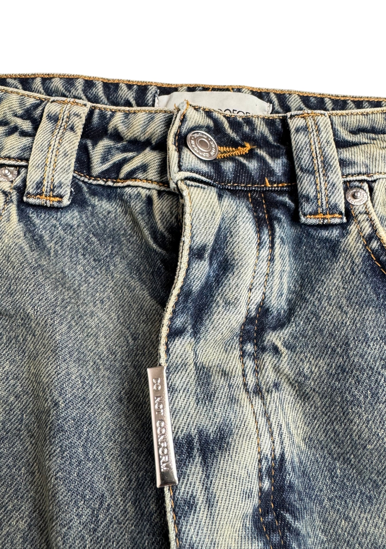 BAGGY WASH SANDBLASTED GOLD