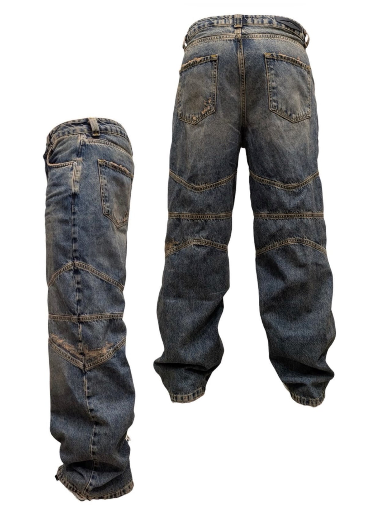 SAND BAGGY ABRASIONS DIAGONAL CUTS